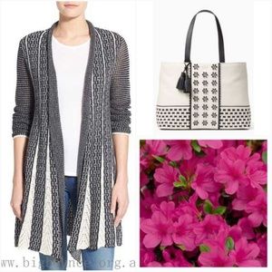 Nic + Zoe Trumpet fit-and flare  long cardigan